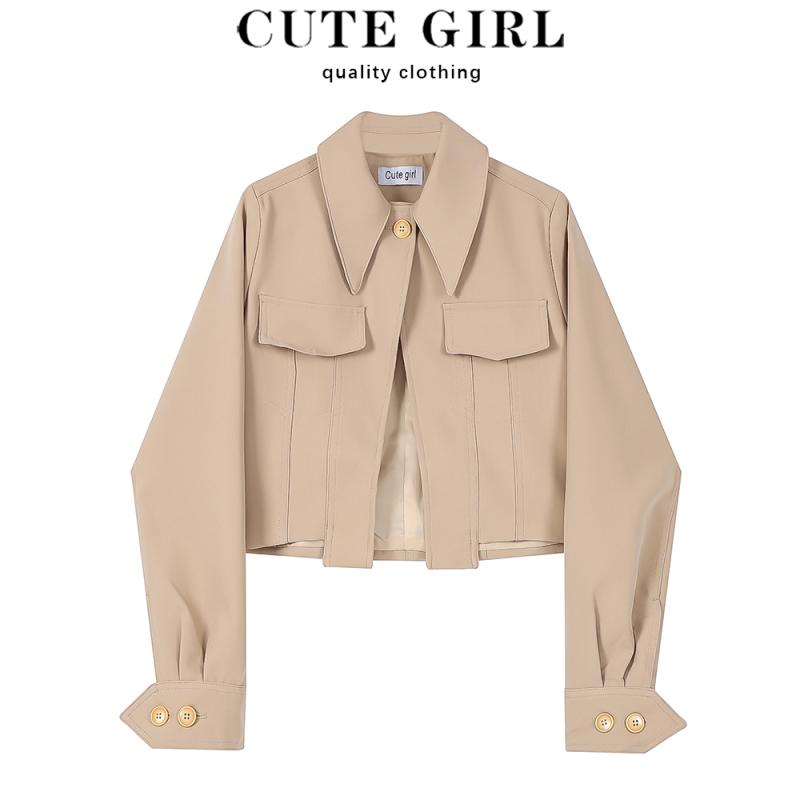 ジャケット トップス レディース ファッション おしゃれ 婦人服 小さい ショート ブレザー 女性 秋冬 ハイエンド ストリート