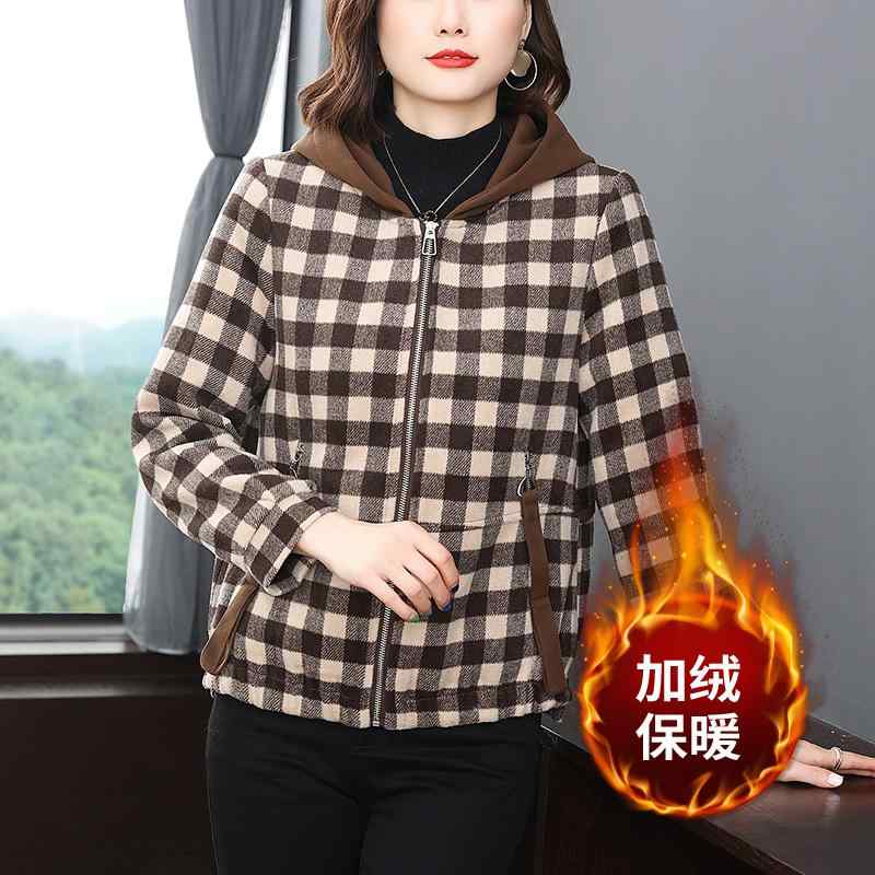 トップス コート レディース パーカー カジュアル 快適 マザーズ 普段着 婦人服 秋冬 暖かい フード付き ベルベット 厚手 女性 冬 女性