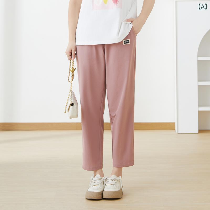 レディース ぽっちゃり 婦人服 ボトムス パンツ カジュアル シンプル おしゃれ 大きめサイズ ゆったり 夏｜セキュアデポ