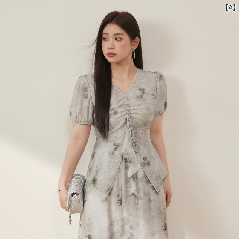 レディース ぽっちゃり 婦人服 ボトムス スカート トップス 夏 レトロ おしゃれ 大きめサイズ ゆったり｜セキュアデポ