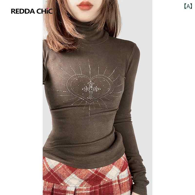 ガーリー トップス タートルネック パンク ゴシック ロック ダーク アングラ サブカルチャー 個性 ファッション レディース 秋冬