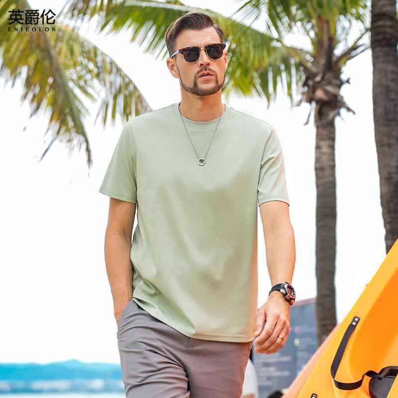 Tシャツ トップス カジュアル メンズ おしゃれ ファッション シンプル 綿 半袖 夏 コットン やわらか アメリカン ラウンドネック 大きめサイズ メンズ