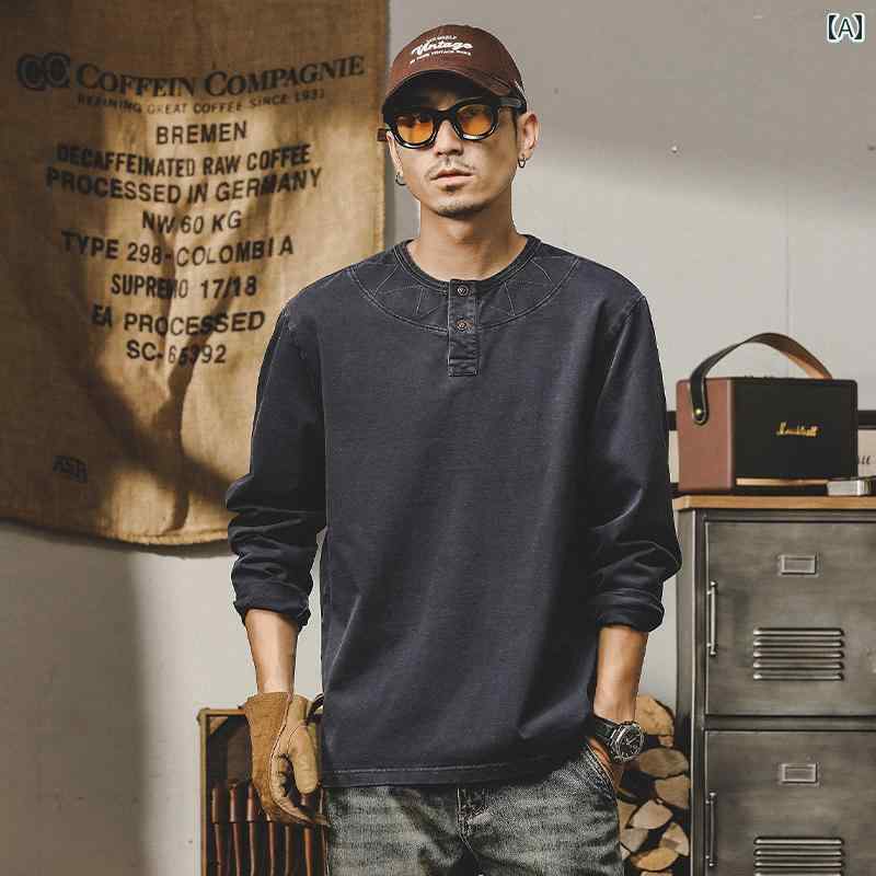 Tシャツ 長袖 ロンT シンプル カジュアル おしゃれ スタイリッシュ ラフ 普段着 メンズ ファッション 大きめサイズ 春秋