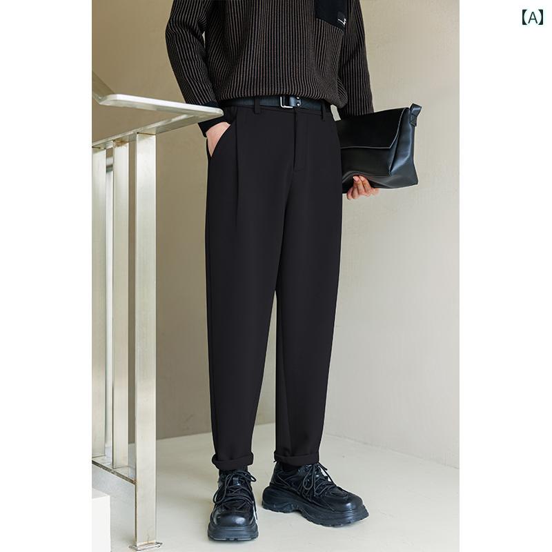 カジュアル パンツ 履きやい シンプル ラフ おしゃれ ミニマル 普段使い メンズ ファッション 大きめサイズ 秋冬｜セキュアデポ