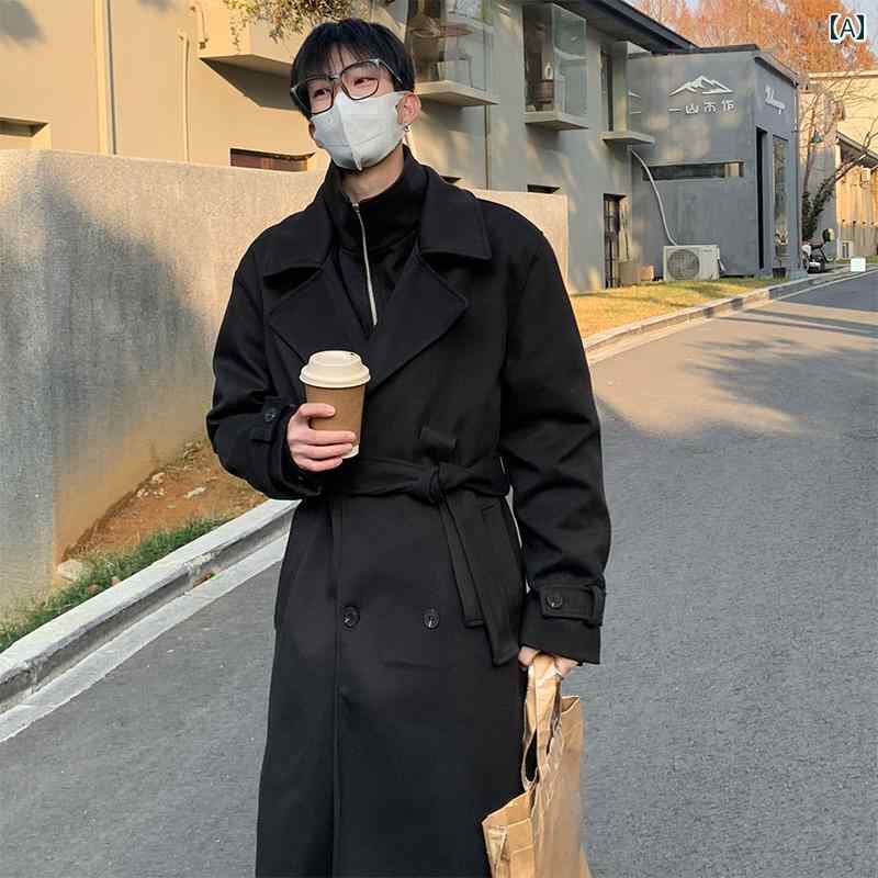 メンズ 秋冬 長袖ロングジャケット アウター 上着 普段使い カジュアル ストリート おしゃれ かっこいい 着やい 動きやい 防寒 フェス ビジネス 外回り 通勤 仕事 通学｜セキュアデポ 9,429円