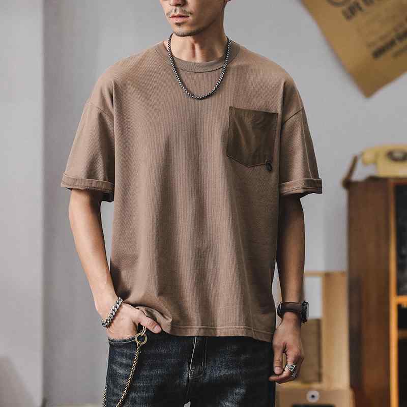 メンズ ファッショントップス Tシャツ ゆったり アメリカン レトロ カットソー 普段使い 半袖 アウトドア スポーツ ワーク カジュアル メンズ 夏