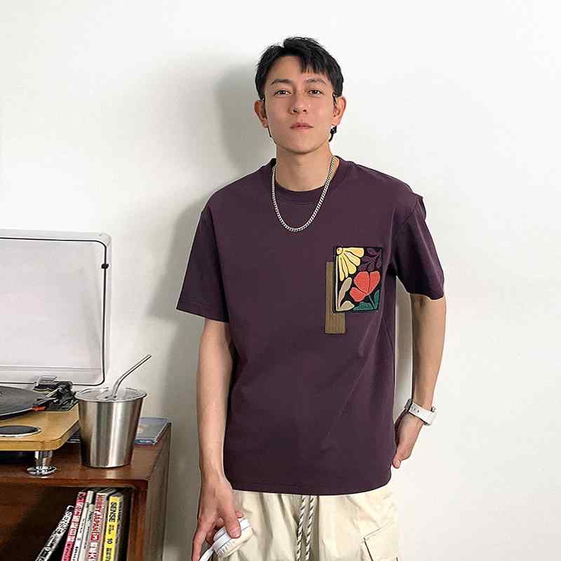 メンズ ファッショントップス Tシャツ カットソー 厚手 半袖 プリント ストリート アウトドア スポーツ ワーク カジュアル メンズ 夏