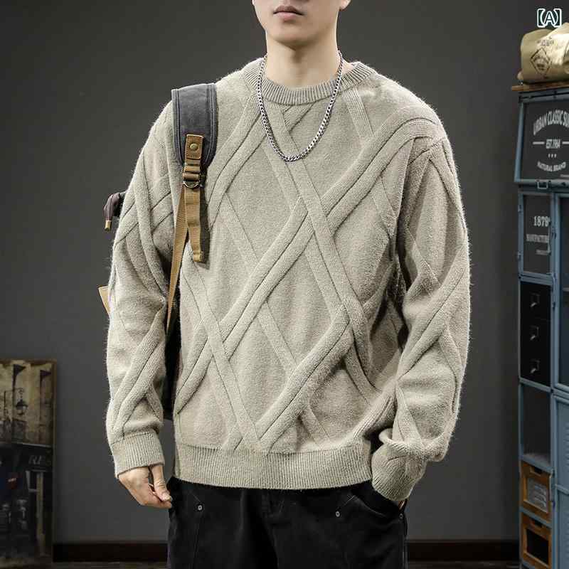 メンズ 秋冬 長袖 厚手 ニット トップス セーター レイヤード カジュアル おしゃれ 大きめサイズ ストリート 着やい 動きやい 快適 レジャー アウトドア ワーク 7,046円