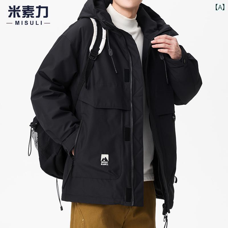 ダウン ジャケット フード パーカー メンズ ファッション アウター カジュアル 丈 冬 大きめサイズ 厚手 ワーク メンズ|セキュアデポ