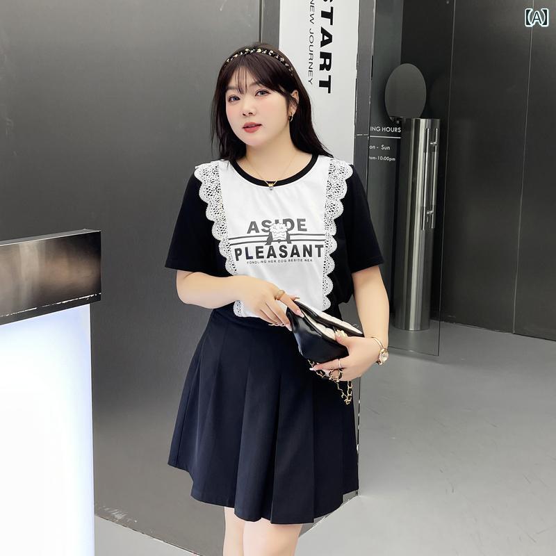 レディース 大きめサイズ 婦人服 トップス カットソー Tシャツ カジュアル シンプル 普段使い おしゃれ ぽっちゃり体型 ゆったり 夏