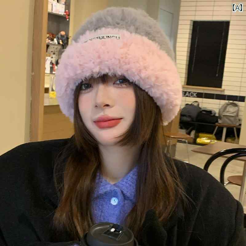 レディース 帽子 防寒 ベルベット 厚手 冬用 ウール ニット ヘッド バンド 小顔 小さくて 暖かい クール ハット