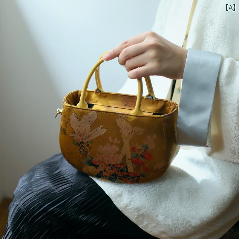 レディース ハンドバッグ おしゃれ 上品 エスニック レザーハンドル ミニ クロス ボディバッグ レトロ ナショナル ギフト