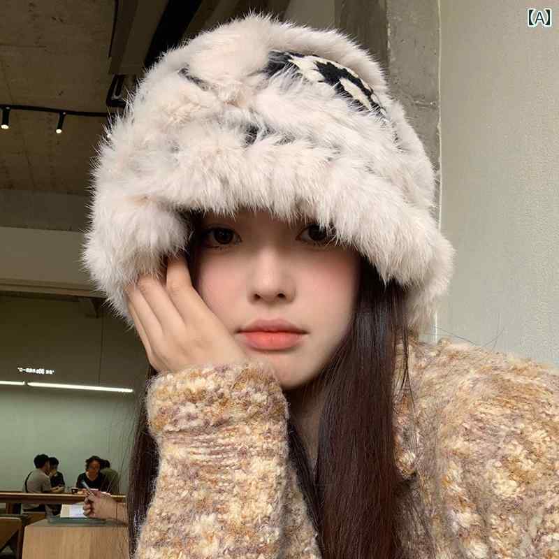 帽子 カジュアル 秋冬 暖かい レディース 屋外 レディース ウサギ ニット ぬいぐるみ 頭 ライオン かわいい 小さめ ウール