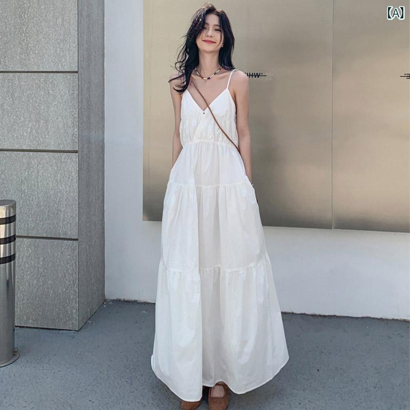 レディース リゾート ワンピース 海辺 休暇 ビーチ スカート 女性 旅行 ドレス 写真 撮る 美しい 服｜セキュアデポ