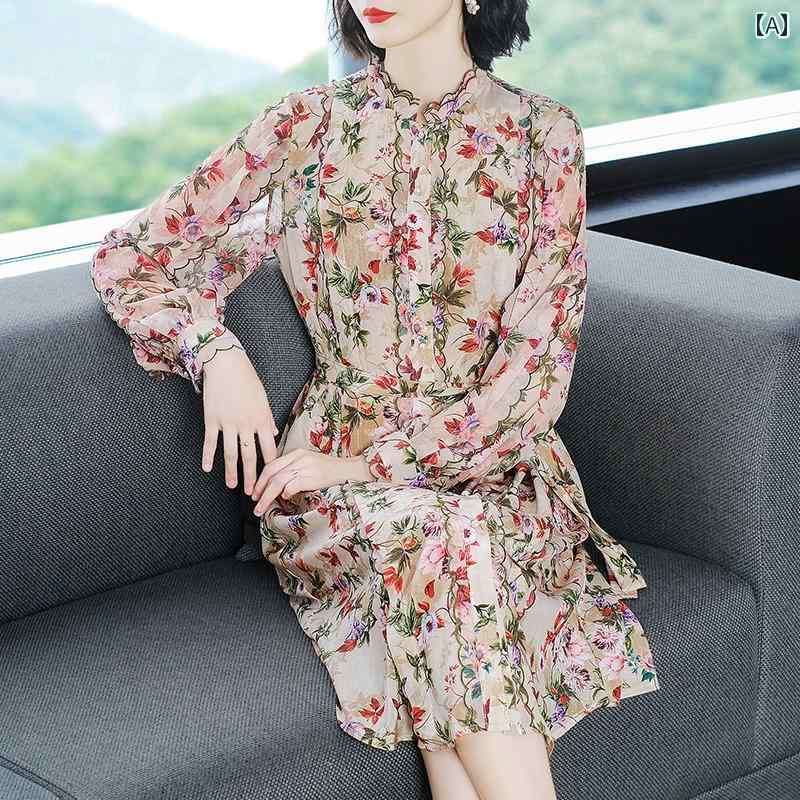 レディース 夏 ワンピース きれいめ 上品 ミセス マザーズ 婦人服 ドレス 女性 春 ロング スカート レトロ チャイナ 中華風｜セキュアデポ