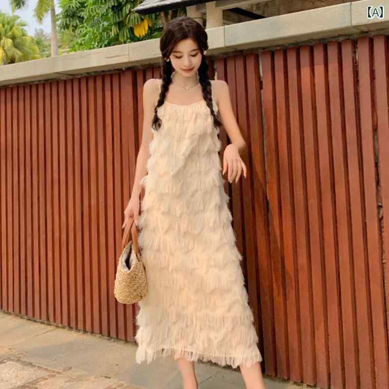 レディース リゾート ワンピース 海辺 休暇用 ビーチ スカート 女性 旅行用 ドレス 写真 撮る かわいい 服装 草原