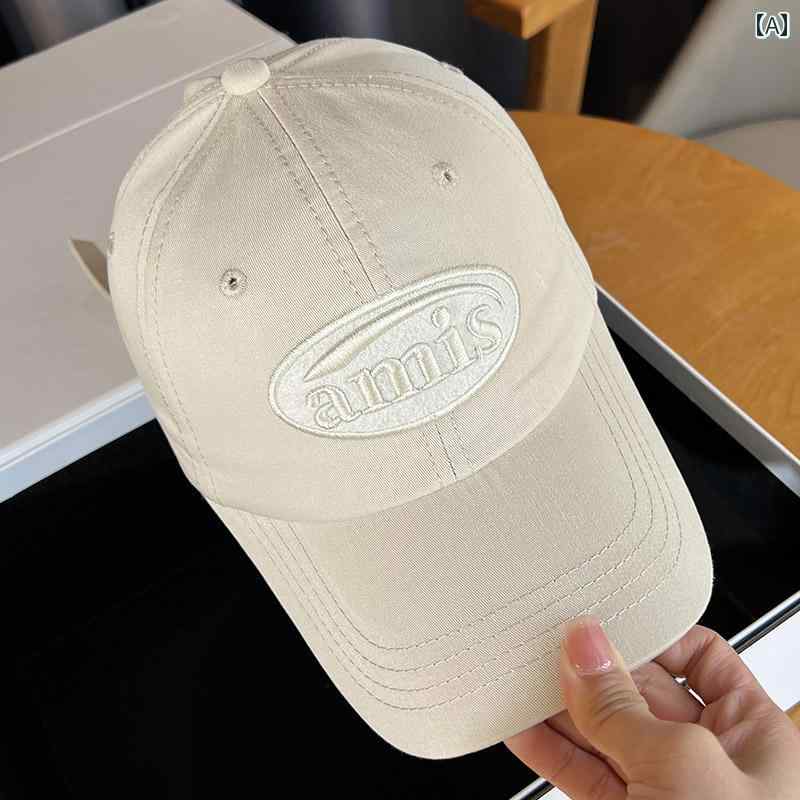 レディース 夏 ベースボール キャップ アウトドア レジャー サマーフェス 紫外線対策 春 ソリッドカラー 文字 刺繍 綿 野球帽 女性 韓国 日焼け防止 サンシェード ひさし