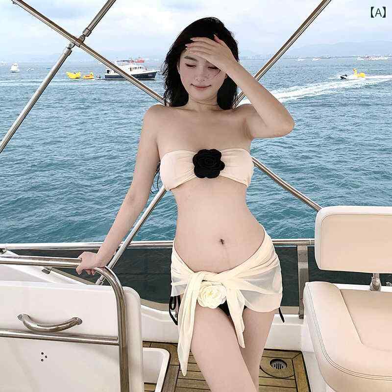 レディース 夏 ビキニ 水着 おしゃれ ビーチ リゾート プール レジャー ホルターネック チューブ トップ ストラップ セクシー セパレート 高級感 温泉 旅行