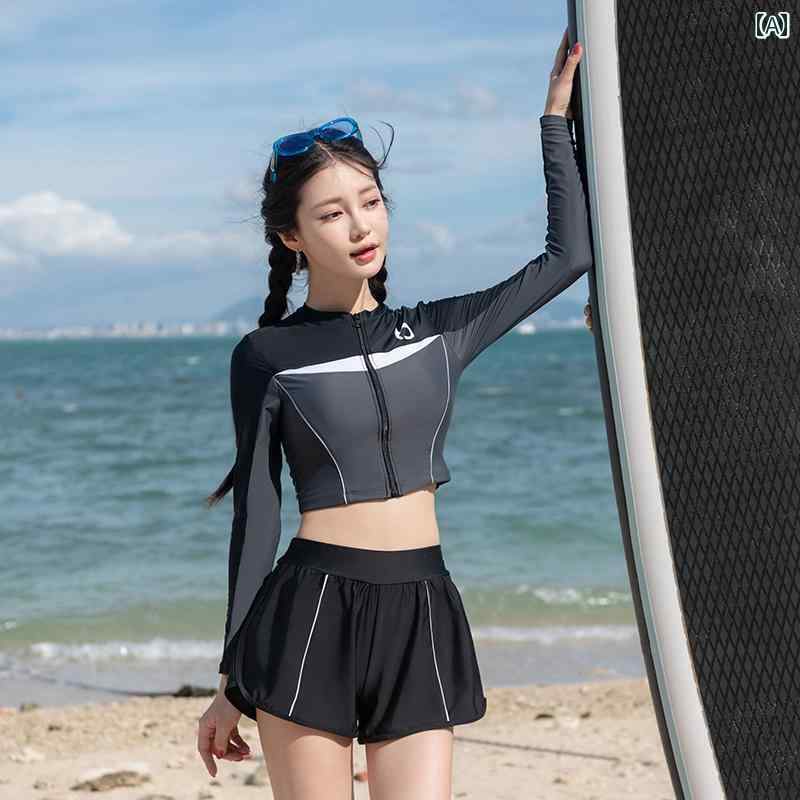 レディース 夏 スポーツ 水着 フィットネス トレーニング 学生 カレッジ 大人 女性 ビーチ セパレート ハイエンド 少し ぽっちゃり 女の子 体型カバー 温泉 旅行 リゾート レジャー 秋冬 スリーピース