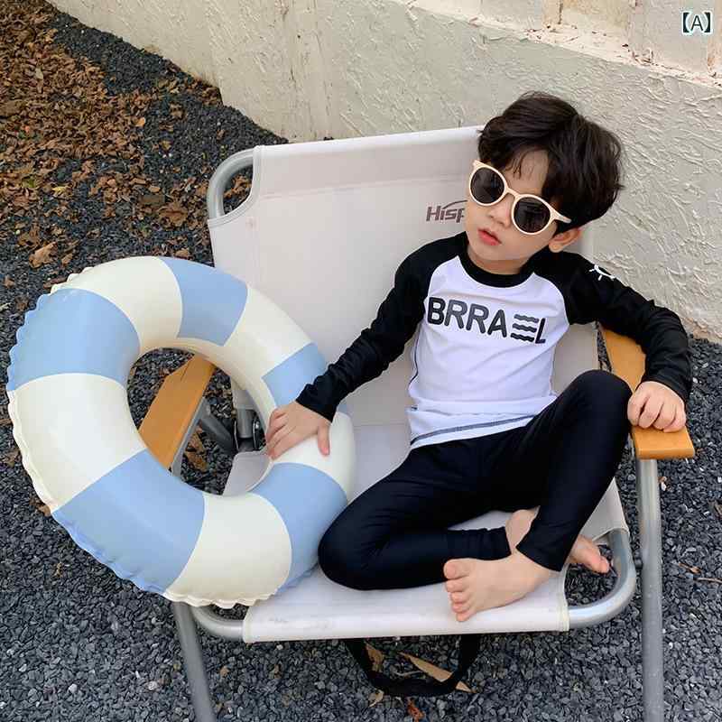 夏 水着 キッズ ラッシュガード リゾート プール ビーチ 水泳 水遊び 子供用 スイムウェア 男の子 ベビー ワンピース 長袖 速乾 海辺 休暇