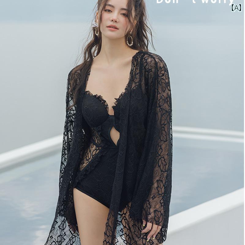 レディース 夏 水着 かわいい リゾート プール ビーチ おしゃれ 女性用 黒 ワンピース お腹 カバー スリム 見せ＆ ぽっちゃり ガール セクシー プッシュアップ アップ 日焼け防止 温泉 旅行 情 スタイル