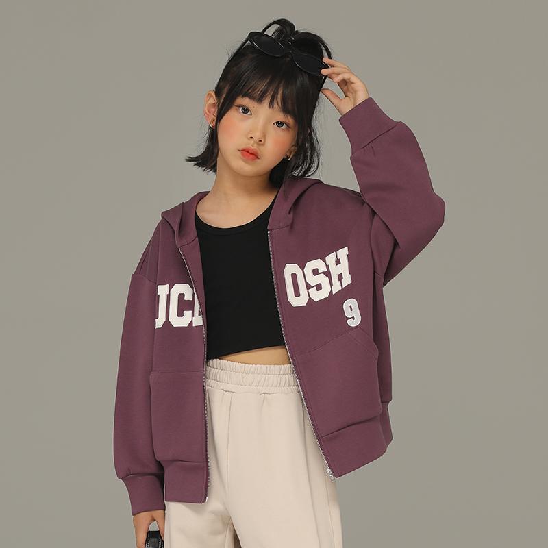 トップス コート 子供服 おしゃれ ナチュラル 普段着 キッズ 小さい 女の子 春秋 スタイル 中型 大型 子供 カジュアル カーディガンフード付き｜セキュアデポ
