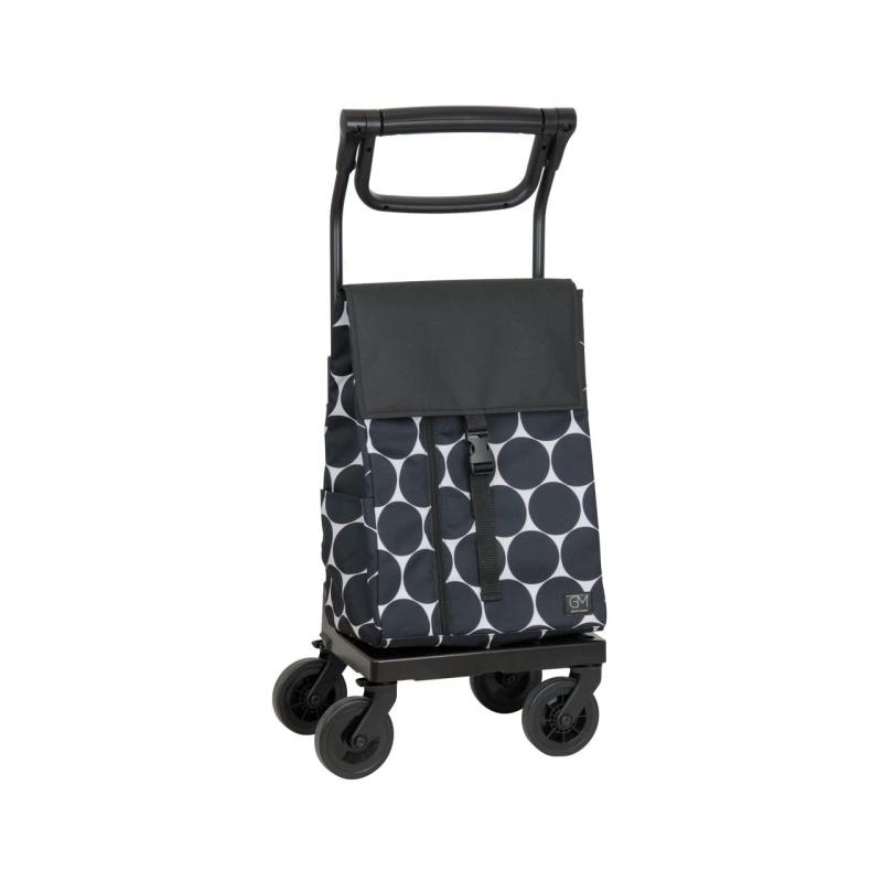 GRANMARIE[グランマリー] ショッピングカート 4輪 横押し 後ろ引き 2way 保冷 保温 買い物カート 保冷バッグ 保冷カートGM-124