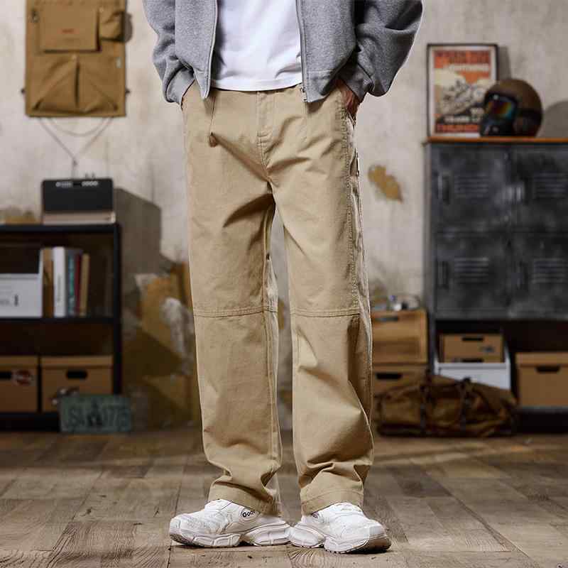 パンツ メンズ コットン 綿100% ゆったり ルーズフィット ストレート ワイドシルエット ロング丈 カジュアル 部屋着 スポーツ 春秋 レトロ ストリート系 4,844円