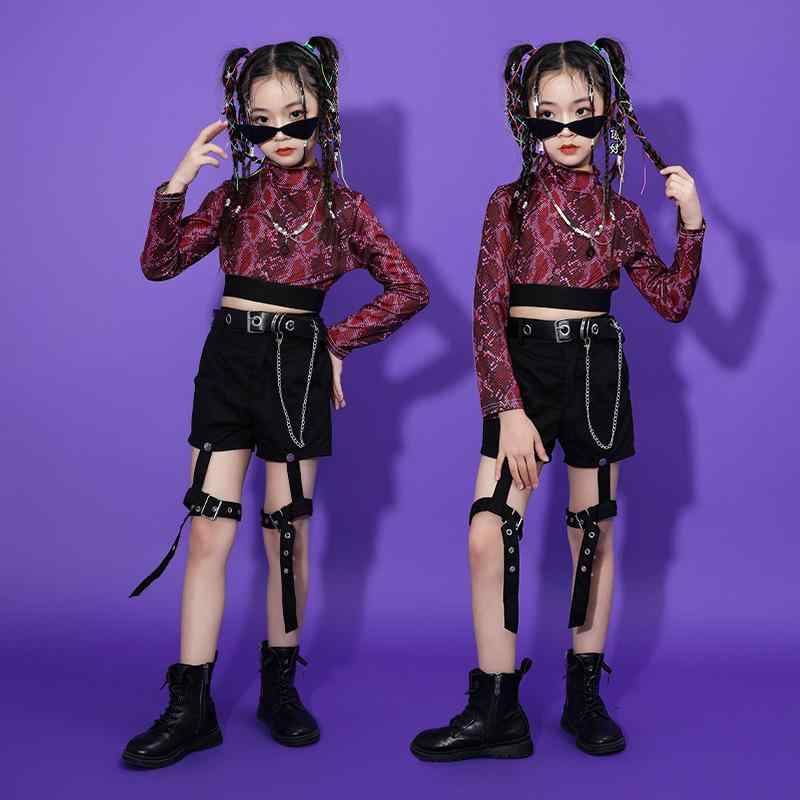 ダンス衣装 女の子 ジュニア キッズ 動きやすい 快適 ジャズダンス ストリート ヒップホップ 発表会 ステージ 舞台 レッスン おしゃれ ファッションショー セットアップ 2点セット