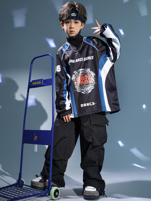 キッズ ダンス衣装 男女兼用 男の子 女の子 ストリートダンス ジャズダンス ヒップホップ ドラム演奏 発表会 ステージ 練習着 セットアップ 吸汗速乾 ソフト コットン 韓国風 カジュアル