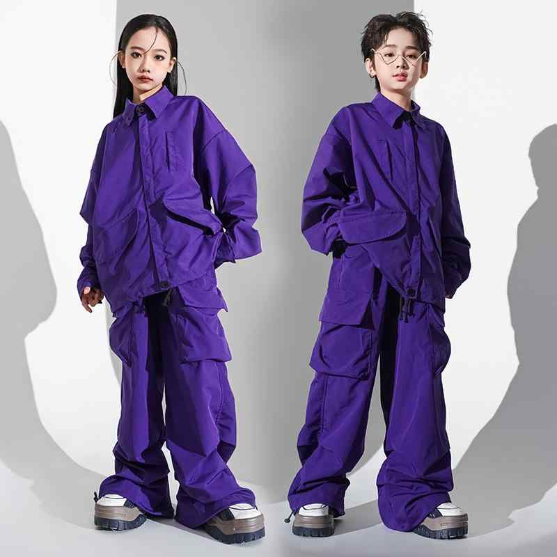 ダンス衣装 キッズ 男の子 女の子 ジャズダンス ストリートダンス ヒップホップ 発表会 ステージ 舞台 練習着 イベント セットアップ 上下セット コットン素材 肌に優しい 動きやすい クール おしゃれ トレンド
