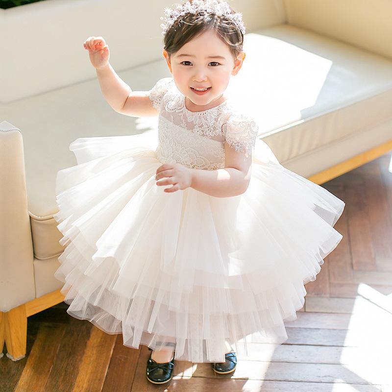 ドレス キッズ 女の子 ハイウエスト ふんわり チュール プリンセス 韓国風 ホワイト フォーマル 発表会 結婚式 誕生日 バースデー 春夏秋