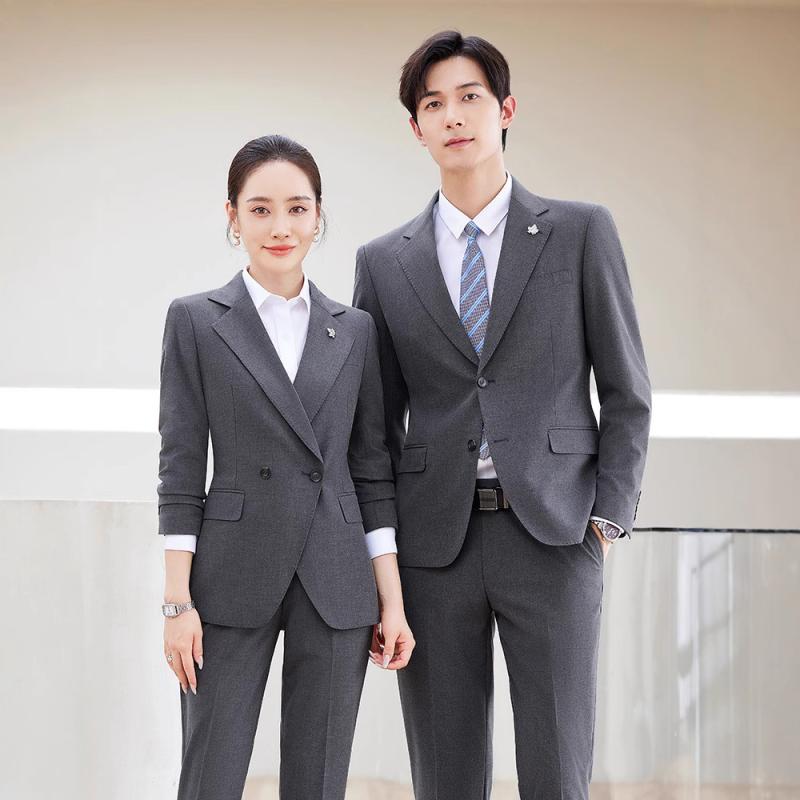商行為背広 セットアップ メンズ レディース 男女兼用 種類釣りあい 防シワ か細い填まる シングル2つ名取り草 通い 執務室 細工物 フォーマル 生まれ変わり衣料繊維混紡 オール時節