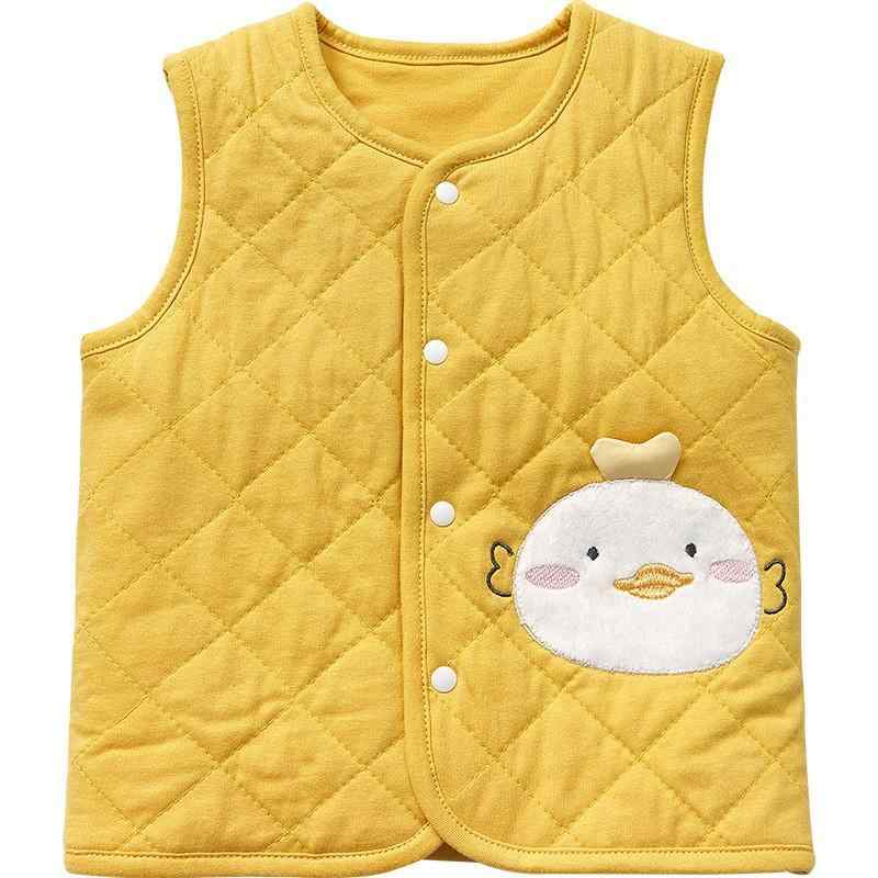 ベスト ベビー キッズ 男女兼用 秋冬 保温 前開き 中綿入り 厚手 アウター コットン 綿100% 幼児 赤ちゃん 子供服 ジレ 重ね着