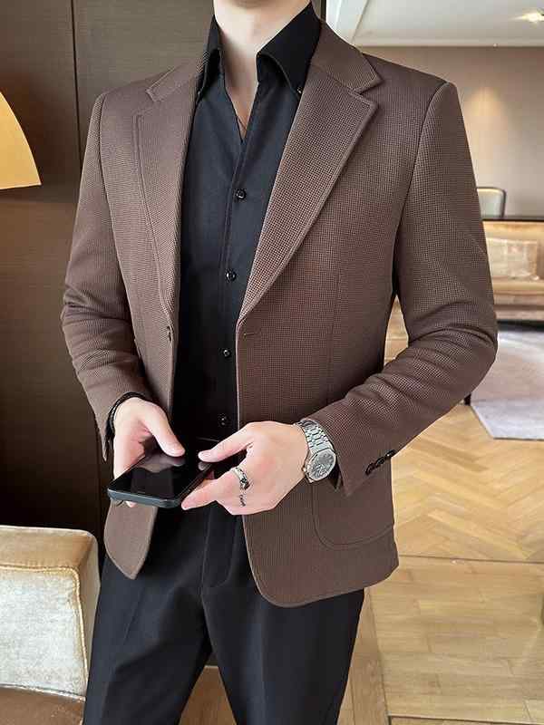 テーラードジャケット メンズ 成人男性用 秋冬 朦々たる 色挙げ句の果てしにくい 高耐久 か細い填まる 商行為 心地よい 通い 執務室 ワーヘル出どころ 透かし彫り柄 シングル乳ぶさ 2つ名取り草