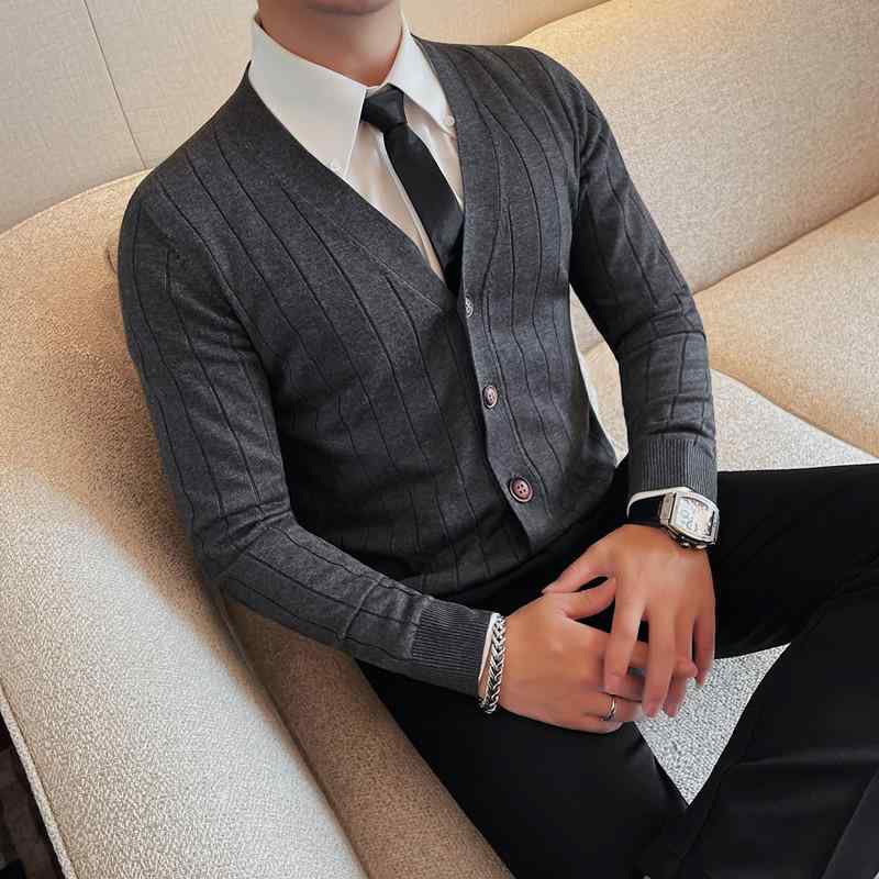 編み物 ジレー メンズ 成人男性用 伸ばすこと か細い相応う V素っ首 否鉄 ブリティッシュ 心地好い 通い 執務室 着回し 普段使い走り 細身 高伸縮性 肋筋裾 馬鹿でかい大きさ 秋冬