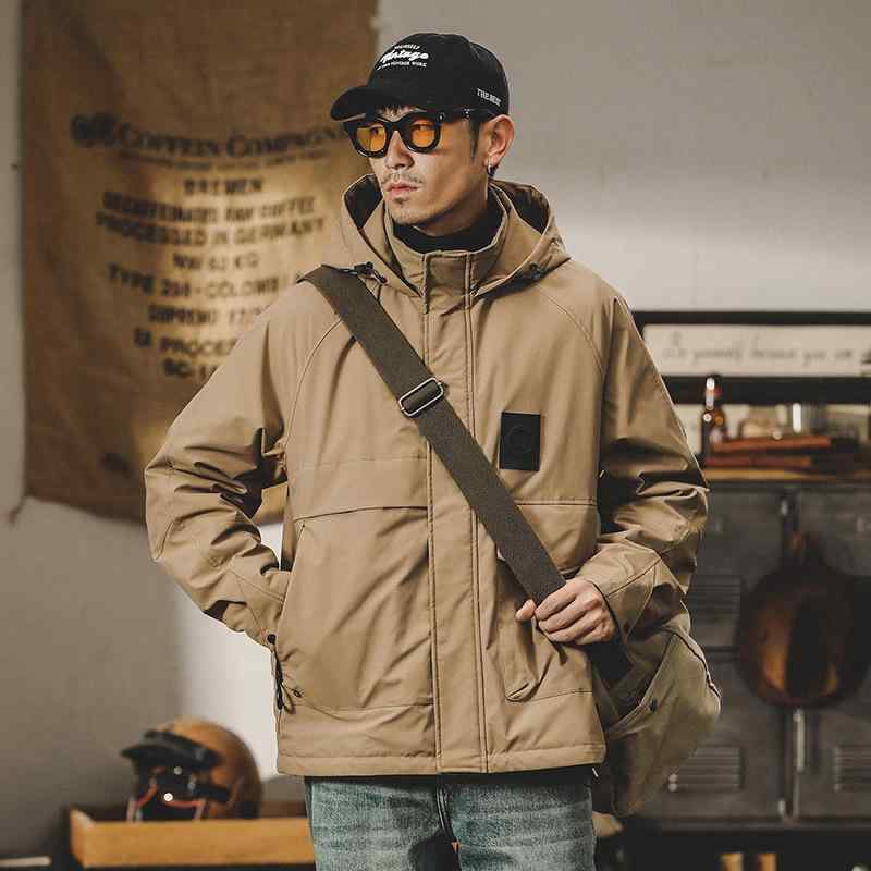 ジャケット メンズ 秋冬 厚手 裏起毛 キルティング 中綿ジャケット アメリカンワーク カジュアル アウトドア マシンウォッシャブル 多ポケット ゆったり ショート丈｜セキュアデポ