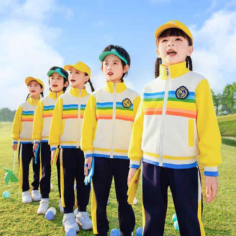 ジャージ 小学生 幼稚園 ジュニア 男女兼用 春夏 カラフル スポーツ 運動会 発表会 イベント 柔らかい肌触り 綿素材 ジップアップ 上下セット