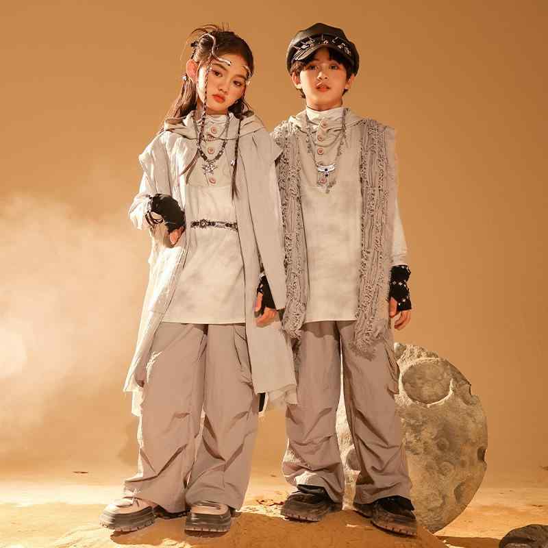 ダンスウェア キッズ ジュニア 男の子 女の子 ヒップホップ ストリート系 個性的 クール ステージ衣装 発表会 イベント パフォーマンス スポーツ セットアップ｜セキュアデポ