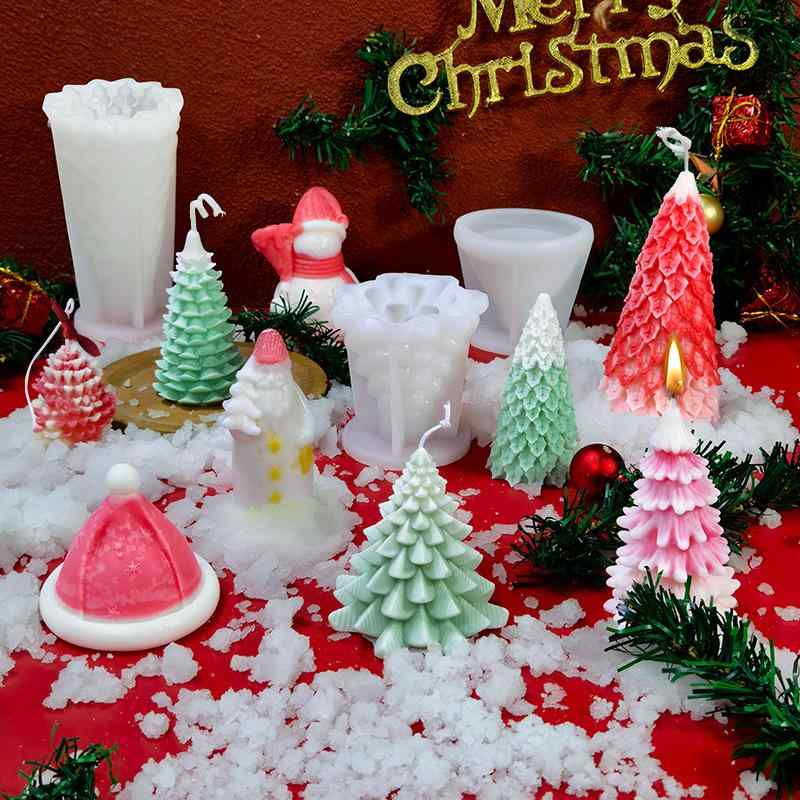 シリコンモールド クリスマス 雪だるま ジンジャーマン クリスマスツリー DIY かわいい アロマキャンドル 石膏オブジェ ハンドメイド石鹸 ホワイト パーティー 飾り 製菓型 4,207円