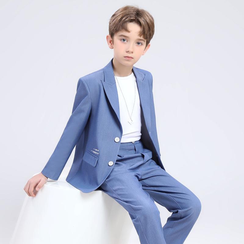 スーツ キッズ 男の子 セットアップ カジュアル フォーマル 礼服 ピアノ発表会 演奏会 結婚式 入学式 卒業式 七五三 記念撮影 バースデー 春秋 長袖 シングルブレスト 無地 ポリエステル混紡 ウォッシャブル