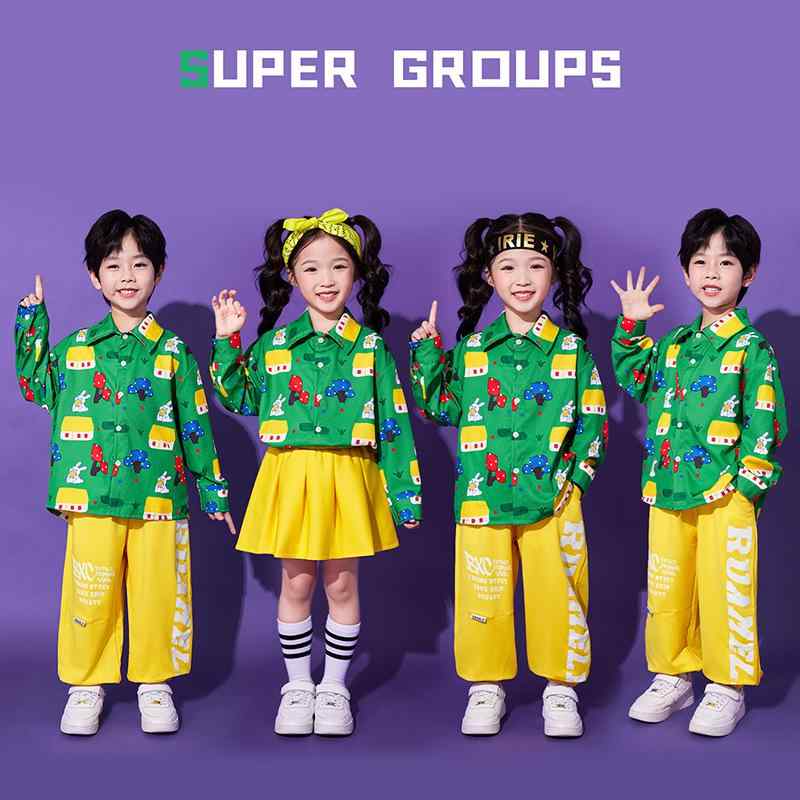 ダンス衣装 キッズ 男の子 幼稚園 小学生 チアダンス チアリーディング 発表会 ステージ 舞台 合唱発表会 お正月イベント 応援 練習着 パフォーマンスウェア 春秋