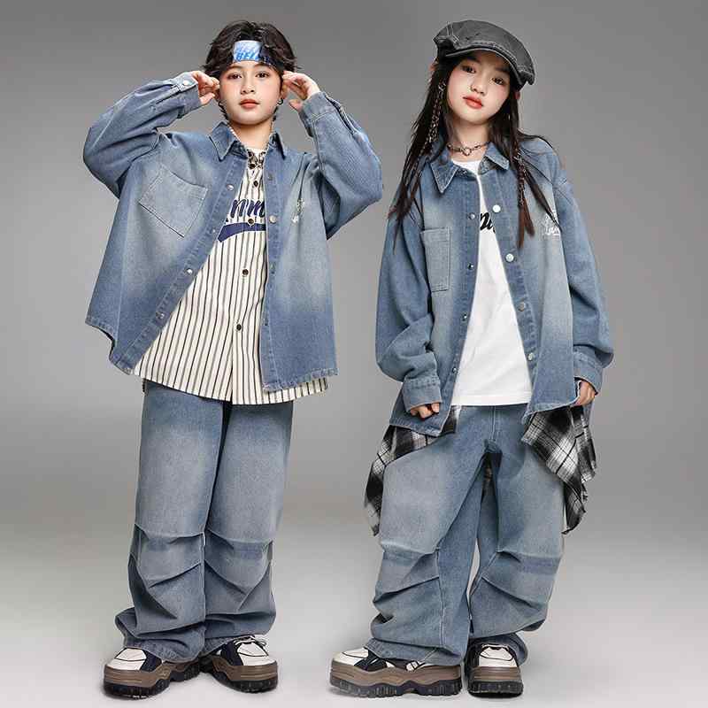 ダンス衣装 キッズ 男の子 ジュニア HIPHOP ドラム発表会 ステージ パフォーマンスウェア かっこいい おしゃれ トレンド ファッション ストリート映え 秋冬|セキュアデポ