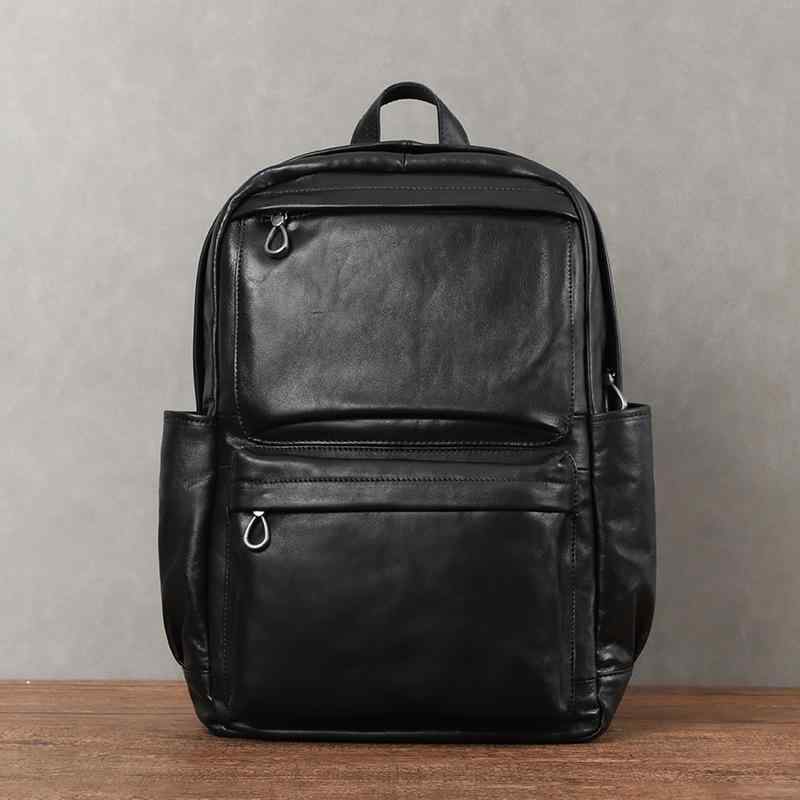 リュック メンズ 男性用 本革 牛革 ヌメ革 大容量 軽量 ノートPC対応 レトロ ヴィンテージ 無地 通勤 通学 旅行 ビジネス カジュアル ストリート バックパック 鞄