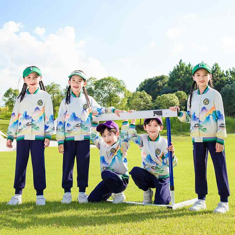 スクールウェア キッズ 男女兼用 幼稚園 小学生 通学 運動会 春秋 ジップアップ スポーツウェア 速乾 吸汗速乾 4点セット 3点セット 4,424円