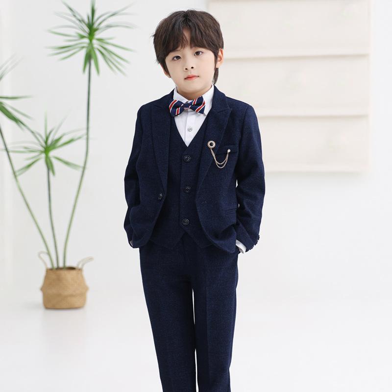 スーツ 男の子 フォーマル礼服 セットアップ 発表会 演奏会 結婚式 ピアノ発表会 朗読 舞台衣装 ファッションショー リングボーイ フラワーボーイ 1歳誕生日 ブリティッシュ シングルボタン ポリエステル 酵素洗い 秋冬春