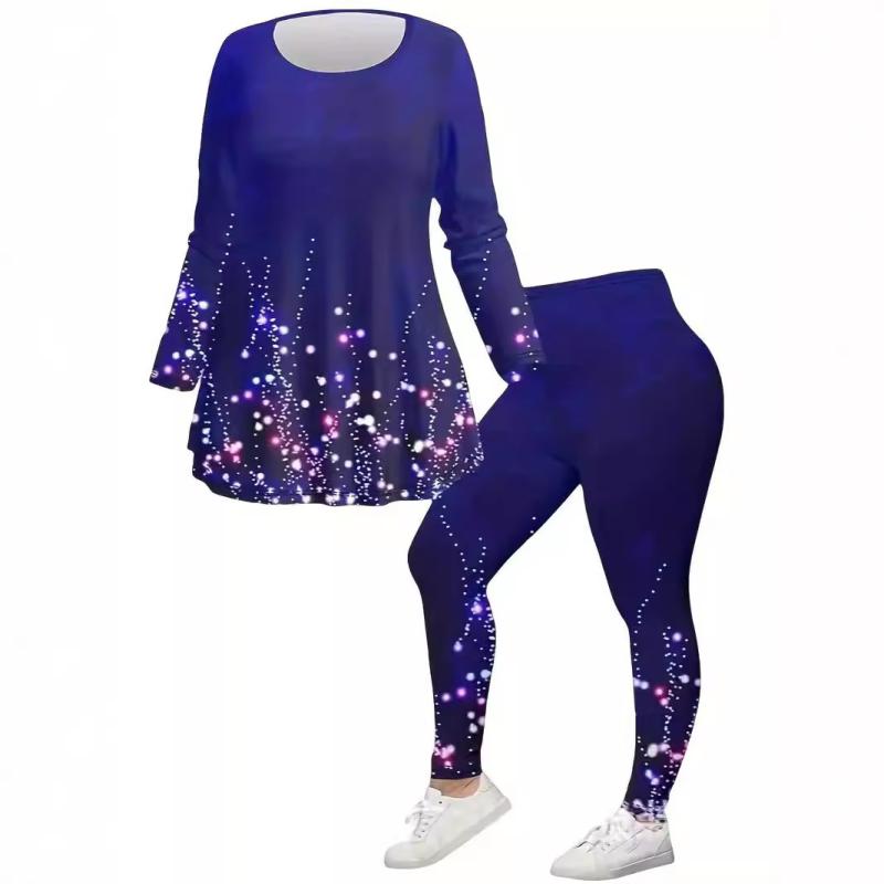 セットアップ レディース スポーツ フィットネス ヨガウェア 長袖 トップス ロングパンツ カラフル グラフィティプリント 3Dデザイン 立体柄 カジュアル ルームウェア 通勤用 春夏秋冬