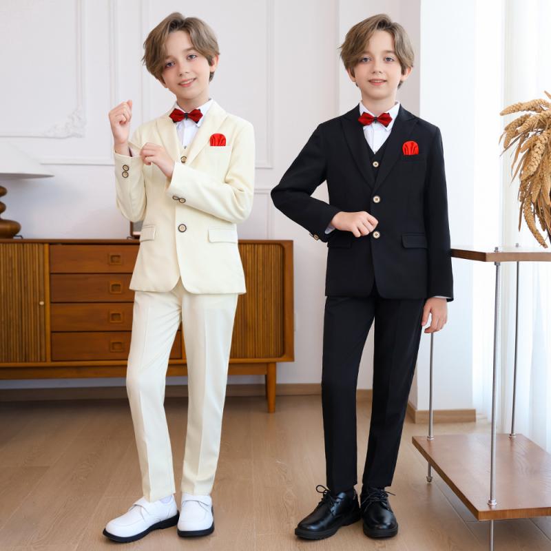スーツ セットアップ キッズ 男の子 男児 フォーマル 英倫風 秋冬 発表会 ピアノ発表会 結婚式 入学式 卒業式 卒園式 入園式 演奏会 ソフトな肌触り ポリエステル混紡