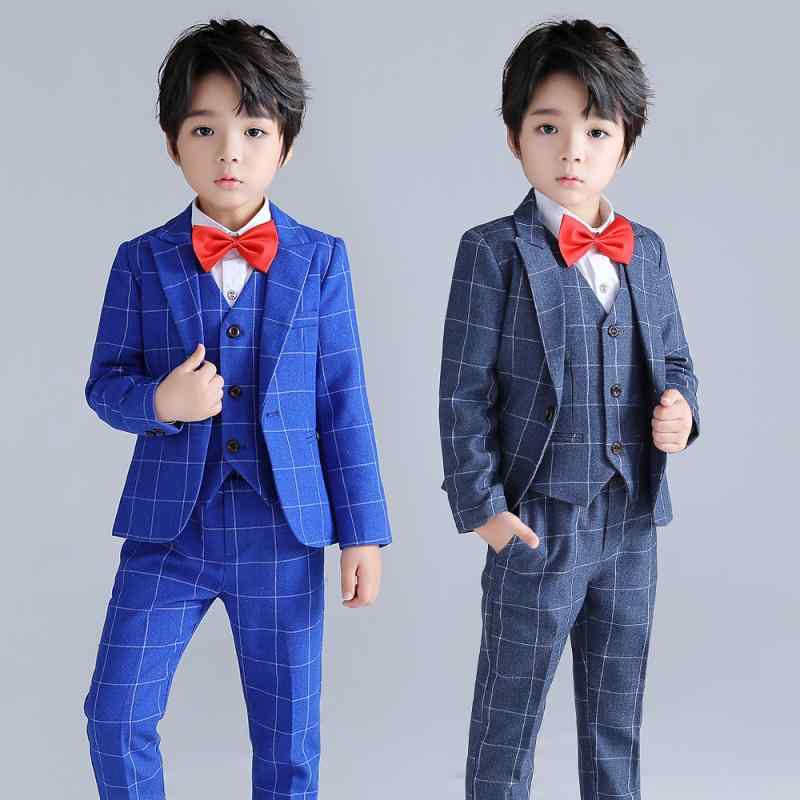 キッズ 男の子 フォーマル 礼服 スーツ セットアップ 秋冬 おしゃれ チェック柄 英国風 ベビー 1歳 誕生日 発表会 結婚式 写真撮影 衣装