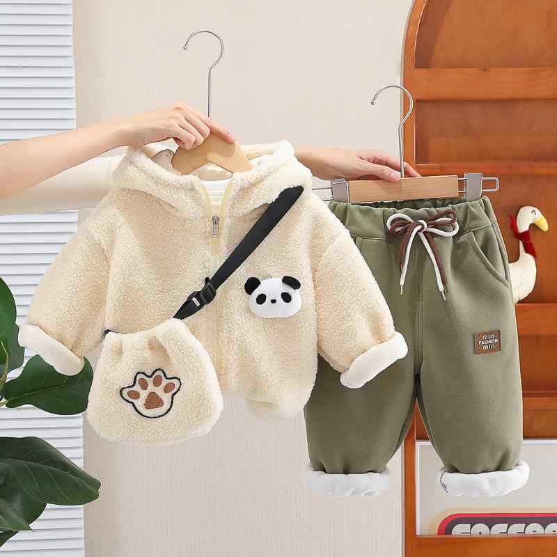 子供服 男の子 パーカー スウェット セットアップ 裏起毛 あったか 秋冬 ベビー キッズ 幼児 かわいい カートゥーン柄 ジップアップ 長袖 ロングパンツ 2点セット 綿 普段着 部屋着 おむつ替え楽々